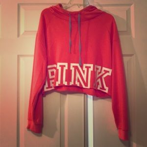 Cropped Pink hoodie